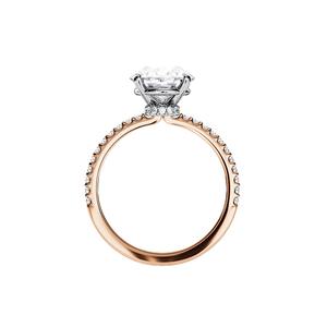 Bague en diamant de laboratoire élégante de qualité supérieure en or 18 carats pour bijoux de fiançailles, disponible pour la vente en gros - Product Image 6