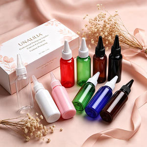 Unalilia JH11 50ml PET <b>Plastic</b> Cosmo Twist Top Applicator <b>Bottle</b>-Empty <b>Squeeze</b> Dispenser for Essential Oil Skincare Wholesale - Product Image 1