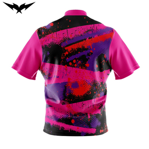 Wholesale Mens <b>Bowling</b> Shirt High Quality Quick Dry Design Custom Sublimation <b>Bowling</b> Jerseys Wholesale Quarter Zipper - Product Image 4