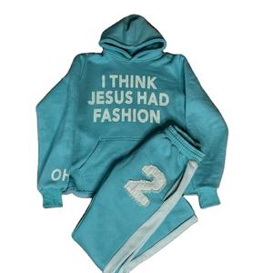 Conjunto Deportivo Personalizado con Efecto Desgastado por el Sol, Pantalones Deportivos y Sudadera con Cremallera, Conjunto Deportivo con Efecto Desgastado por el Sol para Hombre - Product Image 4