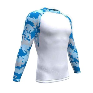 Out Class Custom Printed Long Sleeve Fit Compression Men's Rash Guard Sublimation Printed Rash Guard <b>Tshirts</b> - Product Image 5