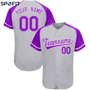 Maillots de baseball unisexes à manches courtes, entièrement boutonnés, personnalisables, respirants, grandes tailles, séchage rapide, chemises vierges à prix de gros - Product Image 3