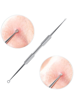 Extracteur de points noirs et d'acné en acier inoxydable de qualité supérieure, outil facial pour l'élimination des imperfections, instrument de beauté pour usage domestique - Product Image 2