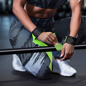 Bandes de maintien de poignet unisexes légères, renforcées en silicone, pour une prise ferme et antidérapante, sangles de musculation, prix de gros, service OEM - Product Image 6