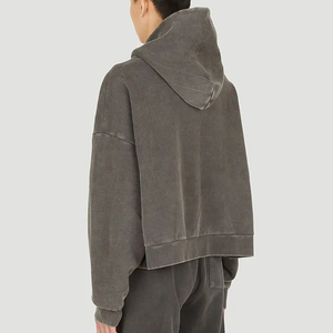 Sudadera con Capucha Oversize Estilo Urbano para Hombre, Sudadera de Algodón con Capucha, Sudadera Distressed de Moda Masculina, Ropa Urbana Premium - Product Image 4