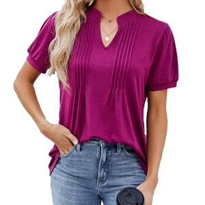 Women's Olive Green Crop <b>Top</b> <b>Cap</b> <b>Sleeve</b> O-Neck Loose Fit Knitted Cotton Casual T-Shirt Spring Summer Solid Color Breathable - Product Image 5