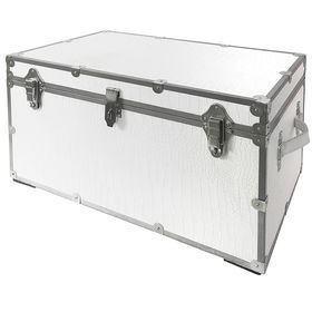 Portable Iron Trunk Metal Storage Box For Travel Camping Moving Household Organization And Personal Storage - Product Image 1