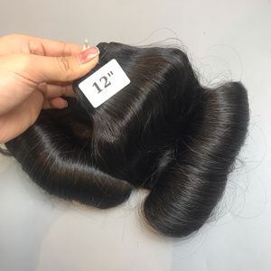 Super double tirage luxe 100% cheveux humains vietnamiens Fumi bouclés faisceaux meilleur prix de gros couleur à la mode prix compétitif - Product Image 3