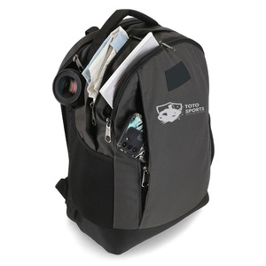 กระเป๋าเป้สะพายหลังสำหรับโรงเรียน ผลิตจากโพลีเอสเตอร์ทนทาน ซิปคุณภาพสูง ระบบสะพายไหล่สะดวกสบาย ช่องใส่ของหลายช่อง น้ำหนักเบา ระบายอากาศได้ดี พร้อมโลโก้สั่งทำได้ - Product Image 4