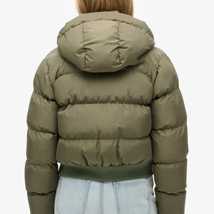 Chaqueta Corta Acolchada Ligera y Plegable para Mujer, Relleno de Algodón, Primavera/Otoño, Cortavientos - Product Image 4