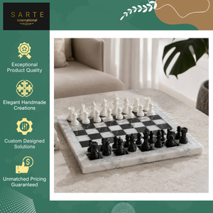 Proveedor Mayorista de Juegos de Ajedrez de Mármol Modernos, Ecológicos y Hechos a Mano, con Impresión Digital Personalizable, Regalos Promocionales - Product Image 5