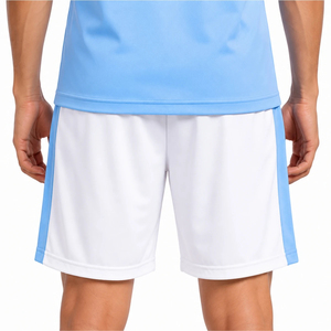 Custom Team Men's Light Blue V-Neck <b>Soccer</b> Jersey Short Sleeve Moisture Wicking Polyester Sport Apparel All Seasons Adult - Product Image 4