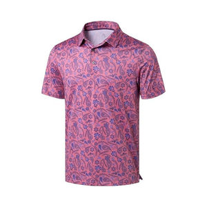 Polo homme décontracté en sublimation, anti-plis, haute qualité, prix abordable, avec logo/couleurs personnalisés - Product Image 1
