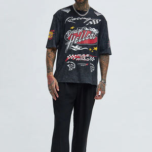 T-shirt pour homme de haute qualité, personnalisable avec logos par transfert thermique, t-shirts décontractés pour hommes - Product Image 2