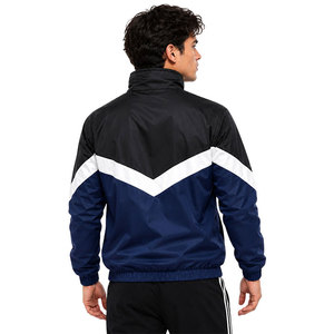 Chaqueta Cortavientos para Hombre con Bloques de Color, Ligera, Resistente al Viento, con Cierre Completo, Chaqueta Deportiva Impermeable para Actividades al Aire Libre - Product Image 4