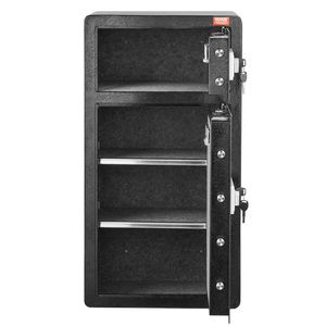 Black 7.2 Cu.ft serratura a doppia porta e cassetta di sicurezza per Password organizzare passaporti in contanti gioielli orologi in oro documenti armadietti - Product Image 1