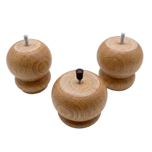 Pieds de canapé en bois massif durables et élégants, supports de meubles pour salons contemporains, hôtels et bureaux - Product Image 1