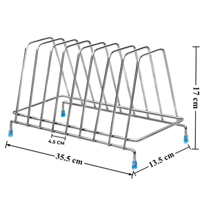 Escurridor de Platos de Acero Inoxidable para Encimera de Cocina, Soporte de Almacenamiento Resistente al Óxido, Portaplatos de Acero Inoxidable - Product Image 1