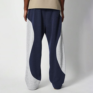 Men's Vintage Acid 100% Cotton Color Blocked Corduroy Sweatpants <b>Elastic</b> Waist Drawstring Casual Joggers Spliced Design Autumn - Product Image 3