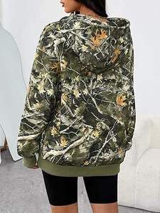 Sudadera con Capucha para Mujer, Diseño de Camuflaje Realtree, para Caza y Senderismo, Talla Grande, Sublimada - Product Image 2