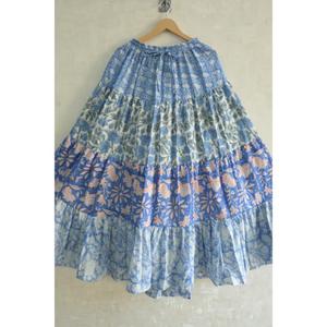 Cotton <b>Patchwork</b> Long <b>Skirt</b> Boho Maxi <b>Skirt</b> Handmade Indian Vintage Style Festival Wear Women <b>Skirt</b> - Product Image 5