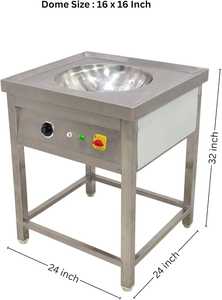 Stainless Steel Commercial Fryer Basket <b>Oven</b> 16 x 16 Inch Countertop Deep Frying Equipment for Restaurant Kitchen - Product Image 1