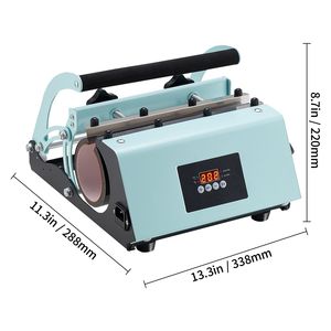Pressa a Caldo per Tazze da 30oz 110V, Riscaldamento Rapido e Uniforme, con Guanti per Carta e Nastro per Sublimazione, per Stampa su Magliette - Product Image 5