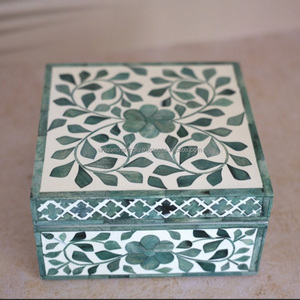 Cajas de regalo versátiles con incrustaciones de hueso y rellenas de resina en varios tamaños Recuerdos elegantes para joyas y artículos preciosos - Product Image 4