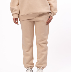 Custom Winter Solid Lace Women's Two Piece Sweatshirt and Sweatpants <b>Set</b> 100% Cotton Boxy Crop Pullover Sweatshirt & <b>Jogger</b> <b>Set</b> - Product Image 2