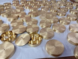 Brass spice box used for Wedding gifts, Baby <b>shower</b> and for all festive occasions. - Product Image 5