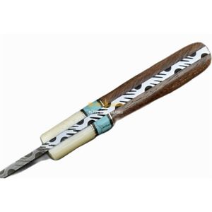 Cuchillos de Caza Versátiles de Acero de Damasco, Hechos a Mano, Hoja Fija, Herramientas Utilitarias para Campismo, Supervivencia y Actividades al Aire Libre, con Acero Estampado - Product Image 3