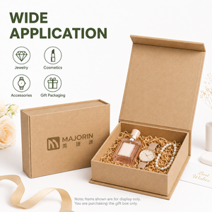 Caja de Regalo Ecológica de Cartón Kraft con Logotipo Personalizado, Papel Reciclado y Cierre Magnético - Product Image 3