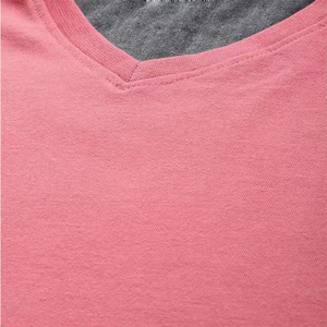 เสื้อยืดคอกวีผู้ชาย สีพื้น แขนสั้น ขายส่ง เสื้อยืดคอกวีผู้ชาย แขนสั้น ผ้าฝ้าย 100% - Product Image 5