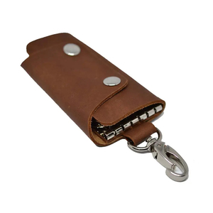 Dernier design, vente en gros, porte-clés en cuir véritable légers, impression de logo personnalisée de qualité supérieure, porte-clés en métal, porte-clés en cuir - Product Image 1