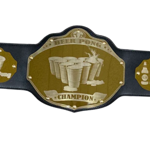 Ceinture de champion de Beer Pong personnalisable, ceinture de sport noire et dorée de haute qualité, ceinture de titre personnalisée, édition de collection - Product Image 5