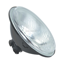 Phare rond semi-étanche 7 pouces 6014 en verre plat/courbé avec ampoule H4 adaptative, faisceau haut/bas, boîtier en fer noir - Vente en gros usine
