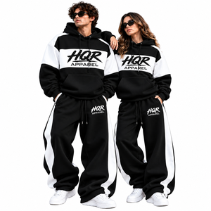Conjuntos Deportivos Personalizados de Felpa Francesa 100% Algodón, Lavado Ácido, con Cierre, Efecto Desteñido, 2 Piezas, Sudadera con Capucha y Pantalones Deportivos - Product Image 5
