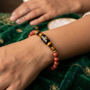 Pulsera unisex con diseño religioso de paz con cristales y diamantes de imitación de ARIES - Product Image 6