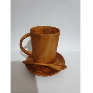 Rustic Wooden Mug Handcrafted Solid Wood Coffee Mug Natural Finish Eco Friendly Drinkware for Kitchen Dining - Product Image 1