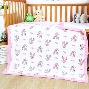 Couverture pour bébé en coton, motif licorne arc-en-ciel, douce et imprimée, respectueuse de la peau, couverture d'emmaillotage - Product Image 3