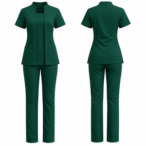 Women's Eco-Friendly Medical <b>Scrub</b> Suit Set Professional Healthcare Uniform Nursing Workwear Hospital Beauty <b>Salon</b> Clothing - Product Image 1