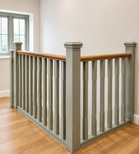 Barandilla de Escalera de Madera EFS con Diseño Acanalado, Estilo Minimalista, Montada en la Pared, Componente de Pasamanos - Product Image 5