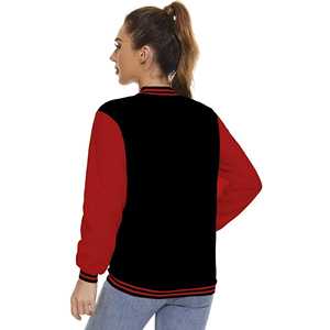Oversized Letterman Varsity Jacket For Men Women Casual Baseball Bomber Streetwear Fashion Outerwear Wear - Product Image 5