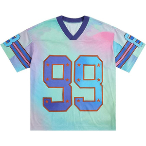 เสื้อเจอร์ซีย์อเมริกันฟุตบอลแบบตาข่าย ดีไซน์สั่งทำได้ พร้อมหมายเลขสั่งทำพิเศษ และการพิมพ์แบบซับลิเมชั่นเต็มตัว เสื้อเจอร์ซีย์ตาข่ายสำหรับผู้ชายและผู้หญิง - Product Image 1