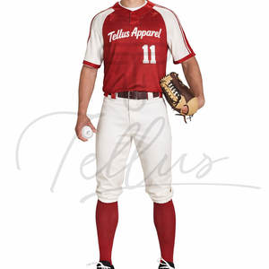 Uniforme de Béisbol Ligero con Logotipo Personalizado para Adultos, Talla Grande y Transpirable con Mangas Cortas y Diseño Impreso - Product Image 2