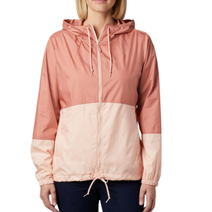 Low MOQ Women Hooded Workout Wear Long <b>Jacket</b> Color Blocked Windproof Lightweight Full Sleeve Outdoor Sportswear Gym Wear Parka - Product Image 4