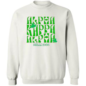 Sweat-shirt à col rond blanc à motifs, manches longues, poignets côtelés, décontracté, en polaire pour femme, mode streetwear, pour tous les jours - Product Image 1