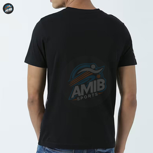 T-shirt personnalisé de haute qualité en polyester/coton avec motif uni, logo et design personnalisés, imprimé DTF pour hommes et femmes - Product Image 3