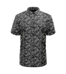 Men's Custom Eco-Friendly Breathable Polyester Button-<b>Down</b> Shirt Anti Wrinkle Smart Casual Short Sleeve Summer Made in PK - Product Image 2