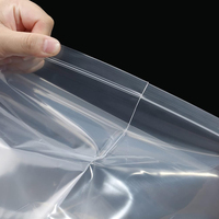 Nouveaux sacs d'emballage en plastique transparent imperméables à fond plat pour aliments et noix avec fermeture éclair